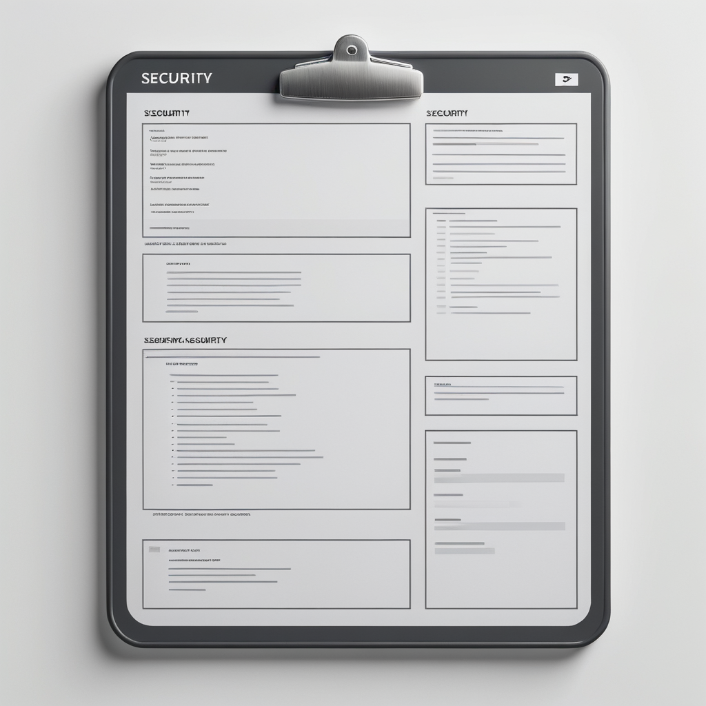 Security System Design Checklist